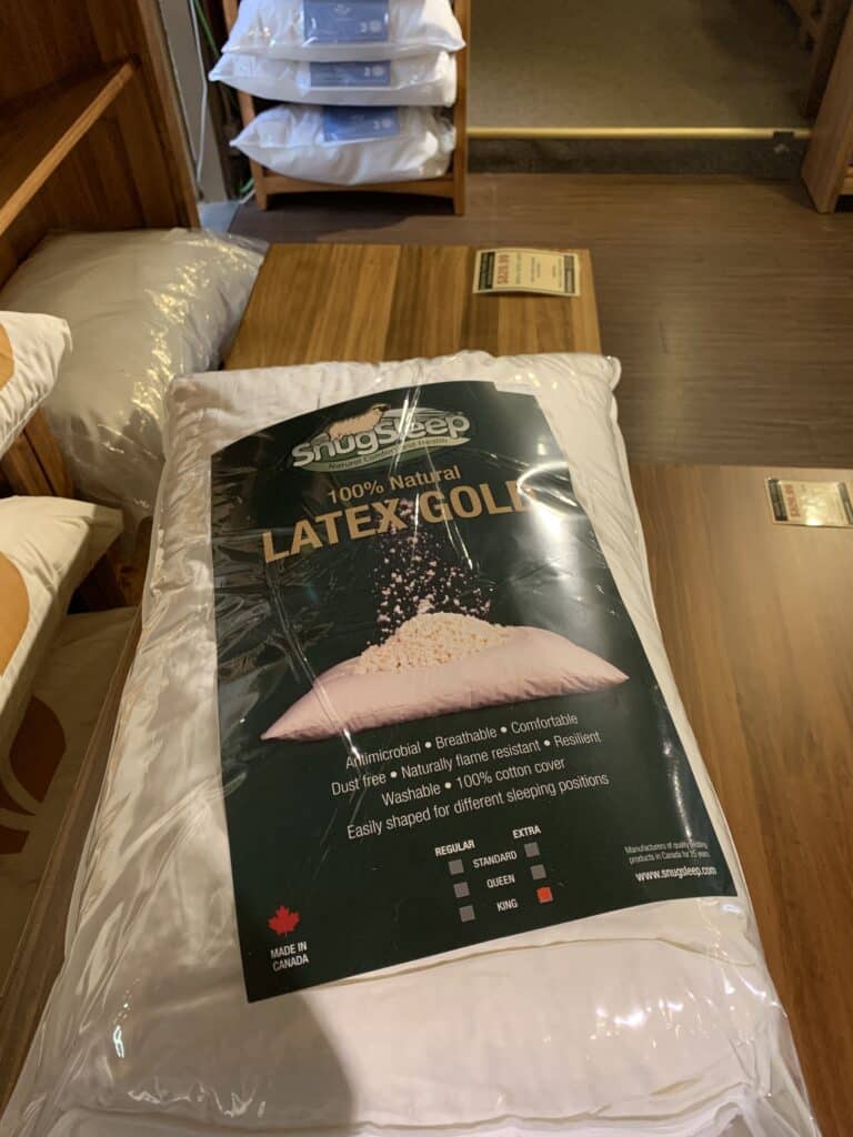 Latex Gold Chip Pillow