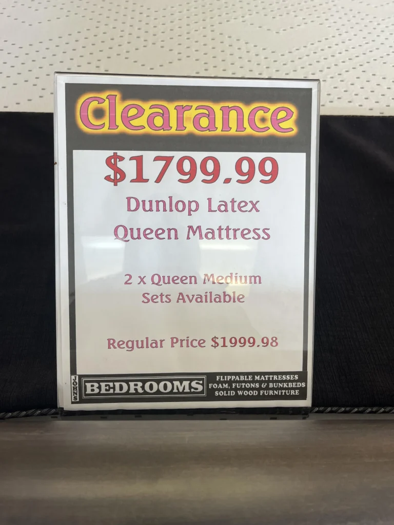 Clearance Dunlop Latex Mattress